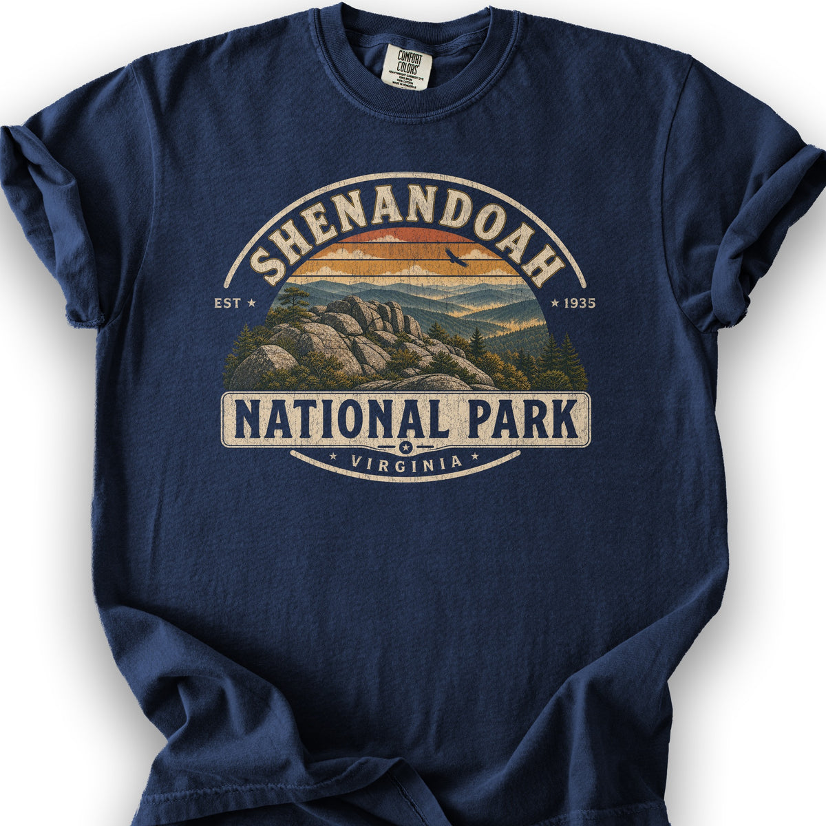 Shenandoah Medallion T-Shirt - True Navy