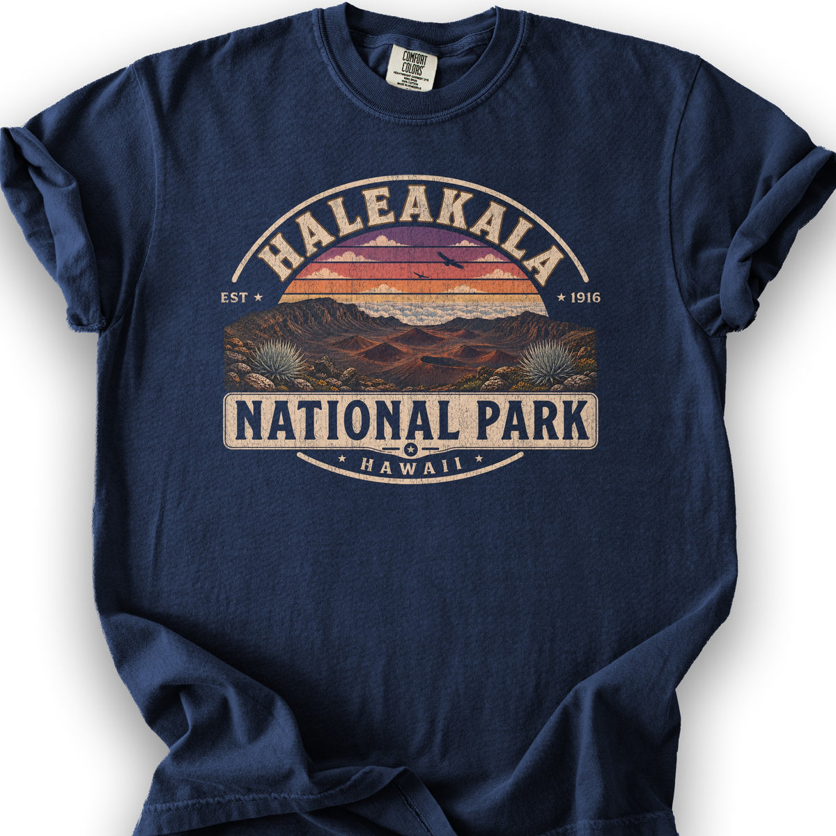 Haleakala Medallion T-Shirt - True Navy