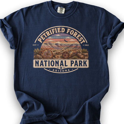 Petrified Forest Medallion T-Shirt - True Navy