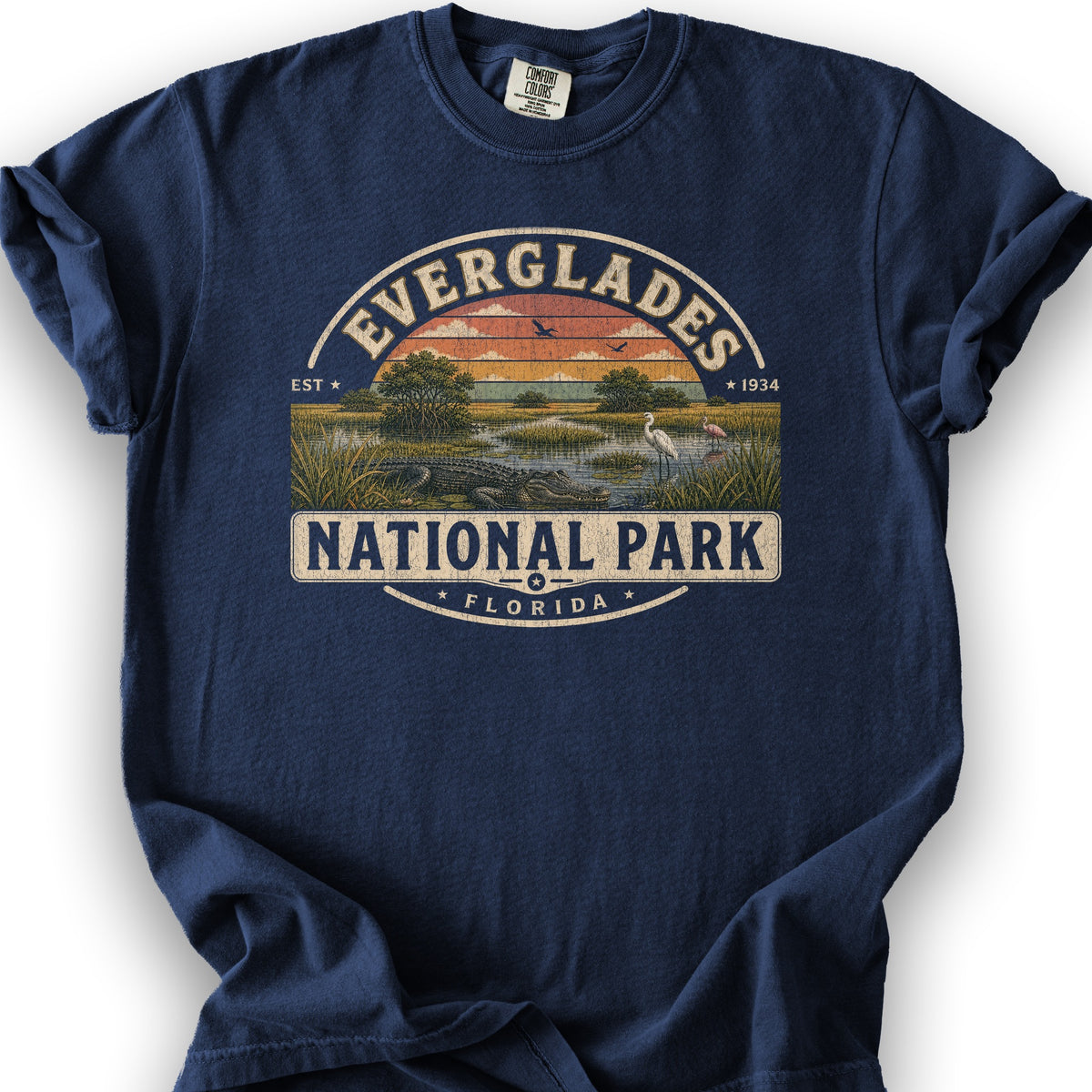 Everglades Medallion T-Shirt - True Navy
