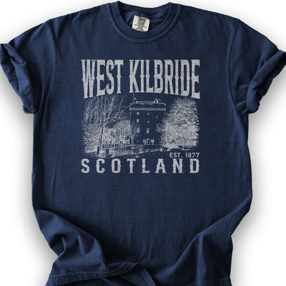 West Kilbride Sketch T-Shirt - True Navy