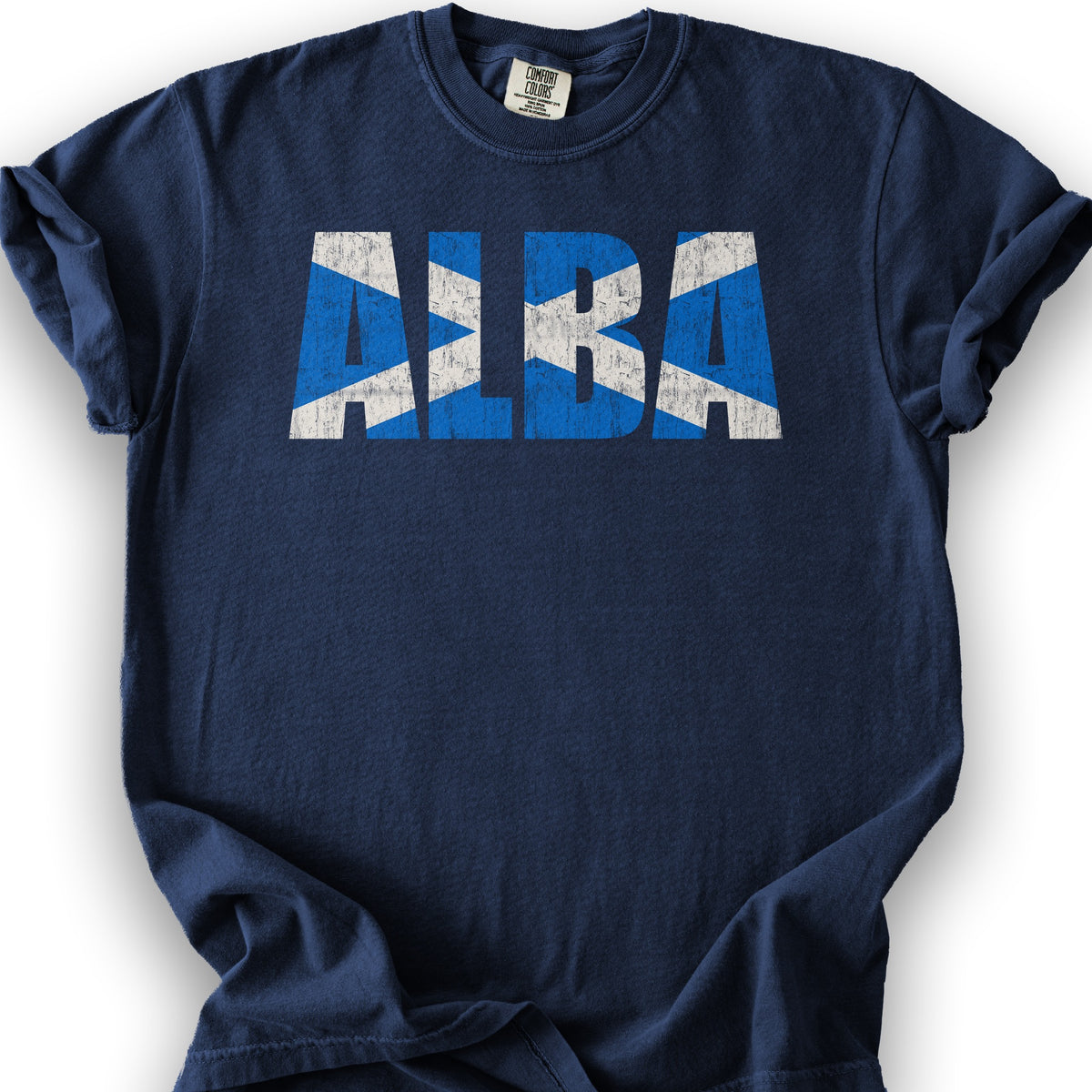Alba Scottish Flag T-Shirt - True Navy