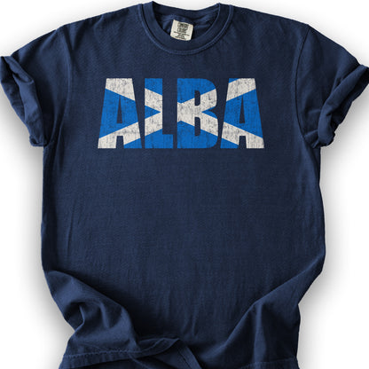 Alba Scottish Flag T-Shirt - True Navy