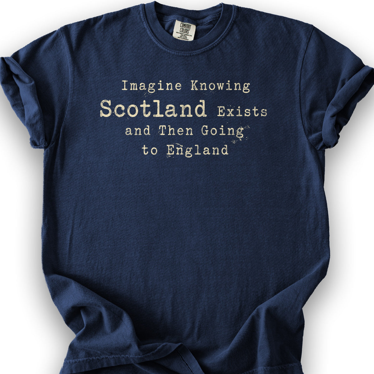 Scotland Exists T-Shirt - True Navy