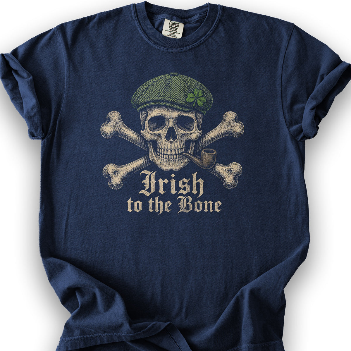 Irish Crossbones T-Shirt - True Navy