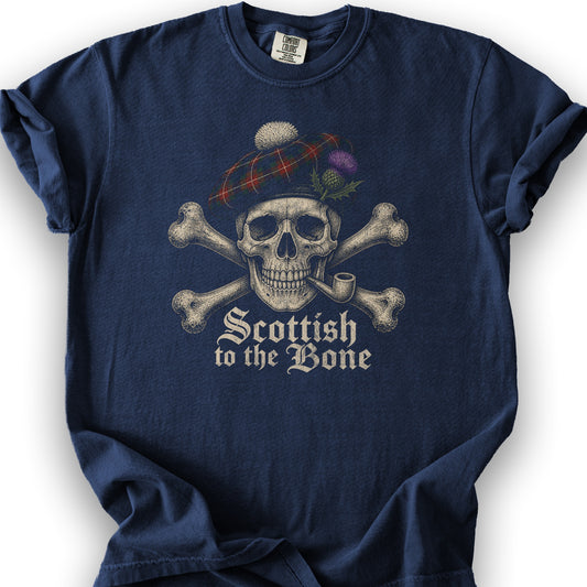 Scottish Crossbones T-Shirt - True Navy