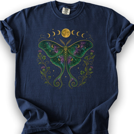 Celestial Moth T-Shirt - True Navy