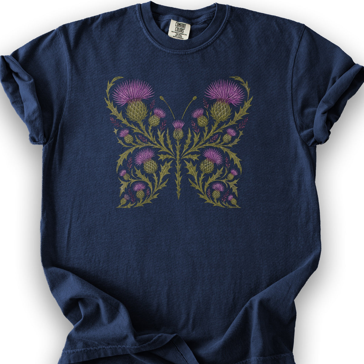 Thistle Butterfly 2 T-Shirt - True Navy