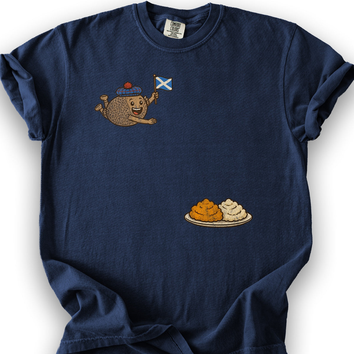 Scottish Haggis Dive T-Shirt - True Navy