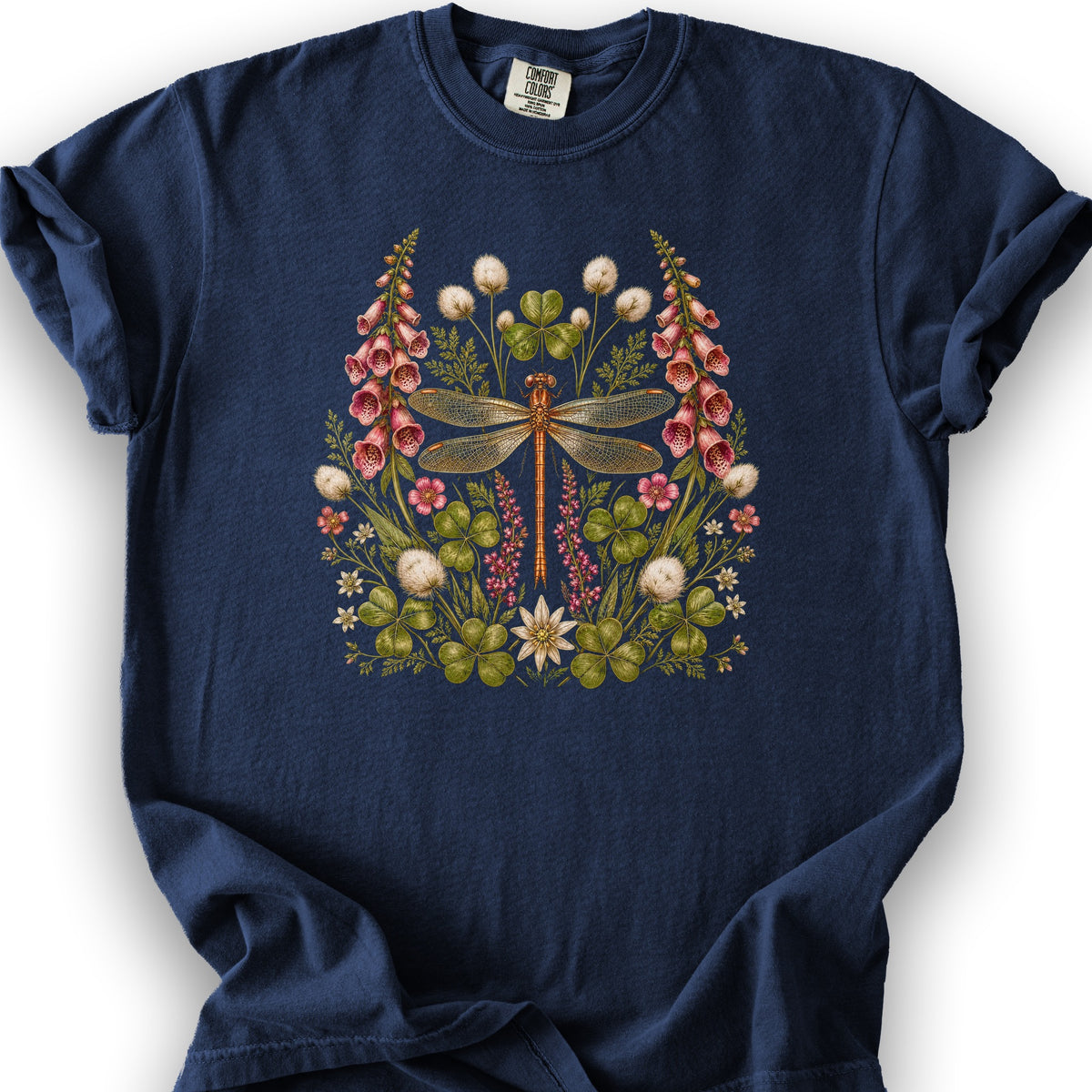 Shamrock Dragonfly T-Shirt - True Navy