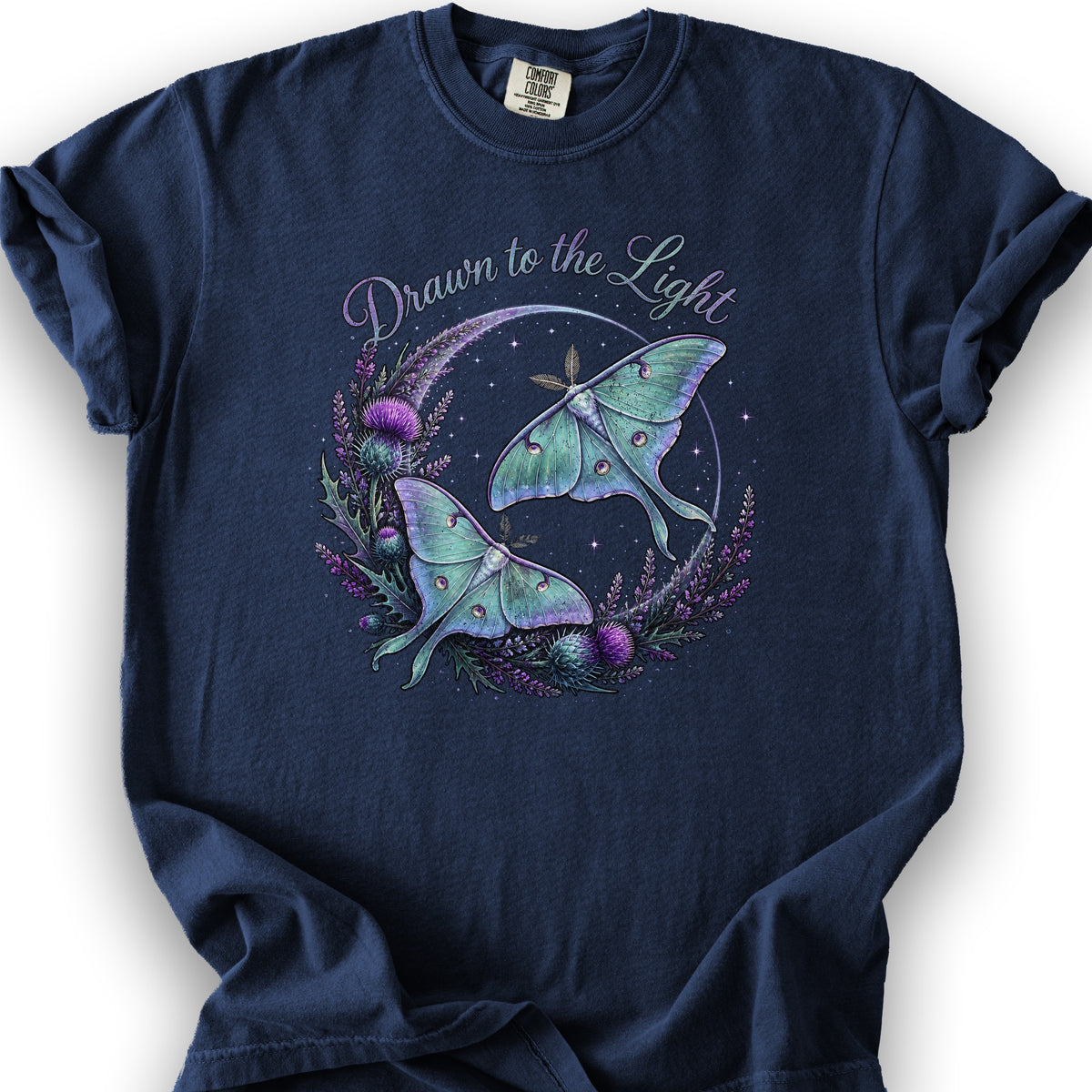 Drawn To The Light T-Shirt - True Navy