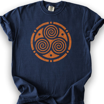 Triskele Circle T-Shirt - True Navy