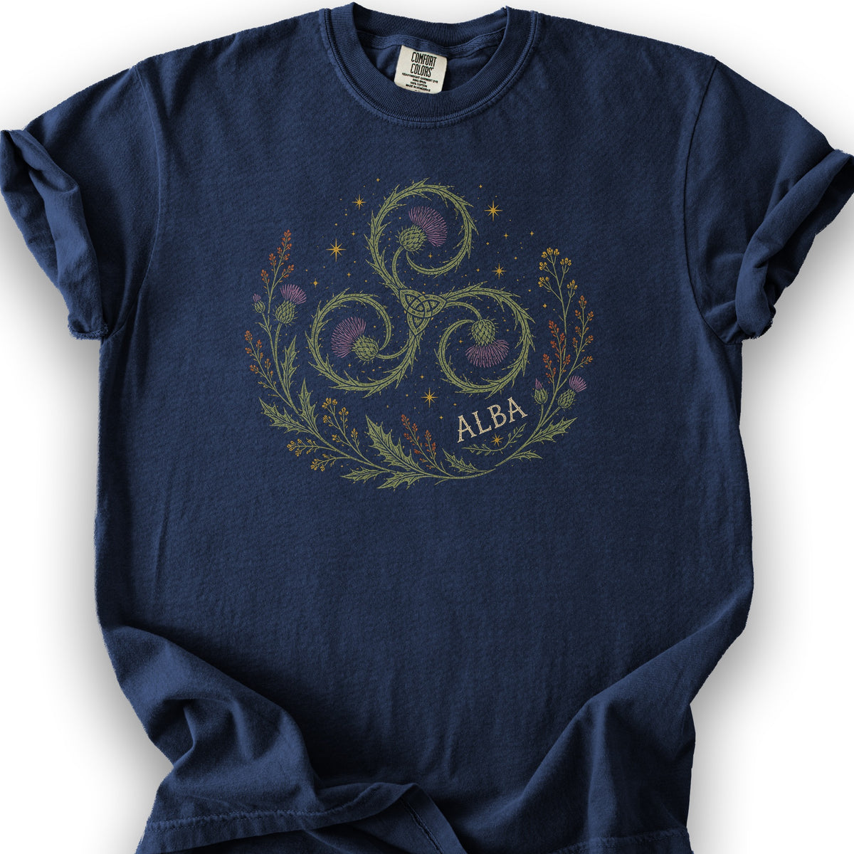 Alba Autumn Triskele T-Shirt - True Navy