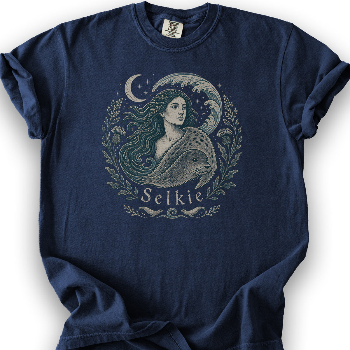 Moonlit Selkie T-Shirt - True Navy