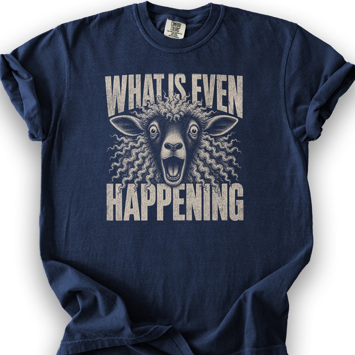 Sheep Happening T-Shirt - True Navy
