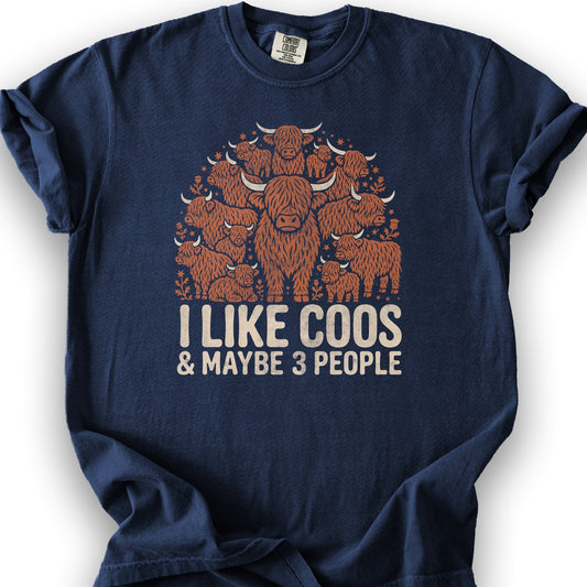 I Like Coos T-Shirt - True Navy