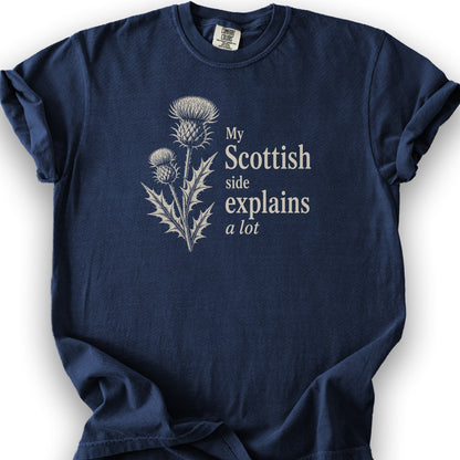 My Scottish Side T-Shirt - True Navy