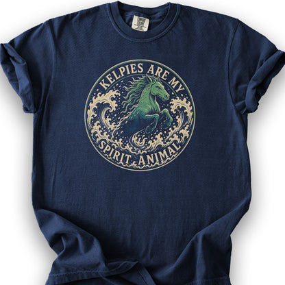 Kelpie Badge T-Shirt - True Navy