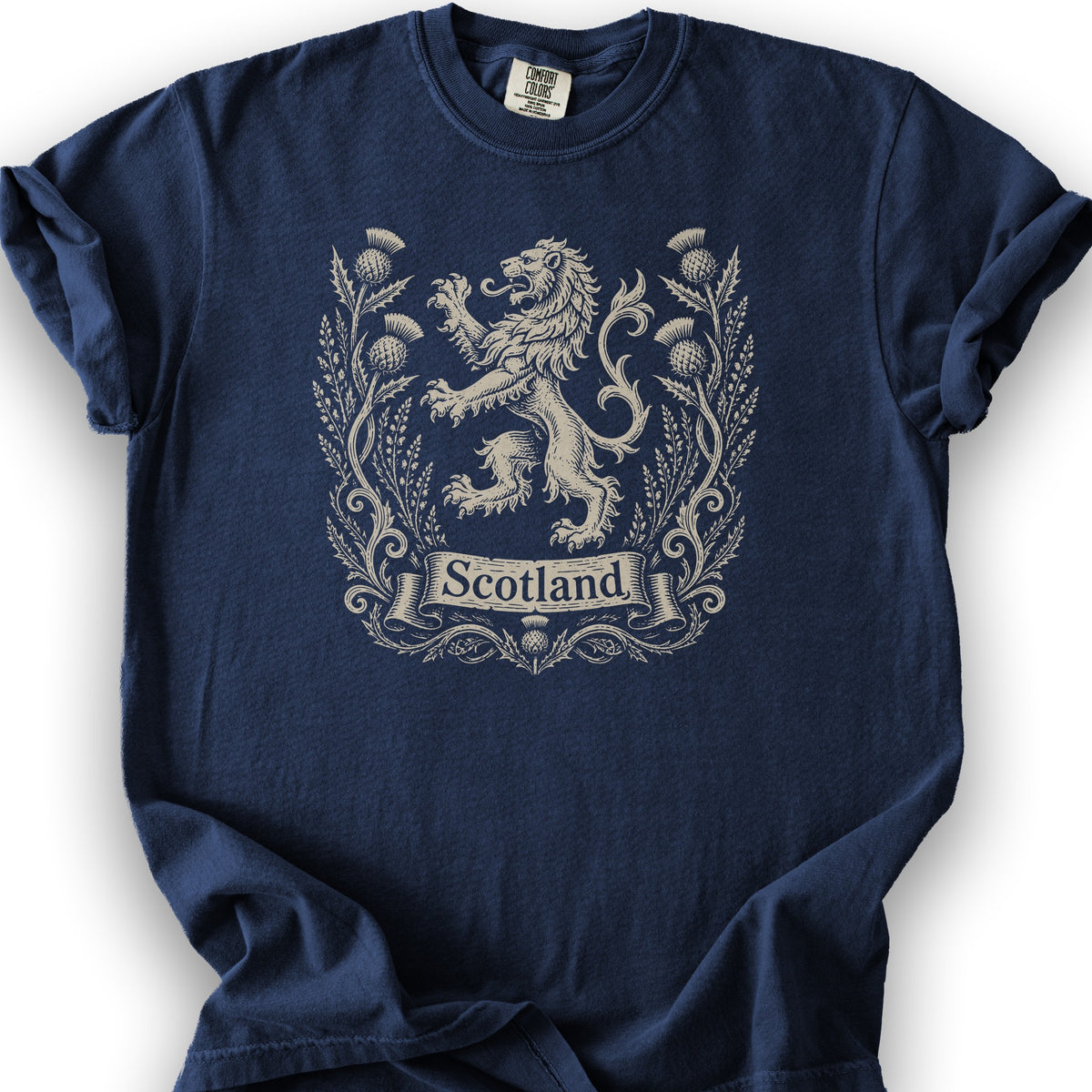 Scotland Lion Crest T-Shirt - True Navy