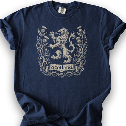 Scotland Lion Crest T-Shirt - True Navy