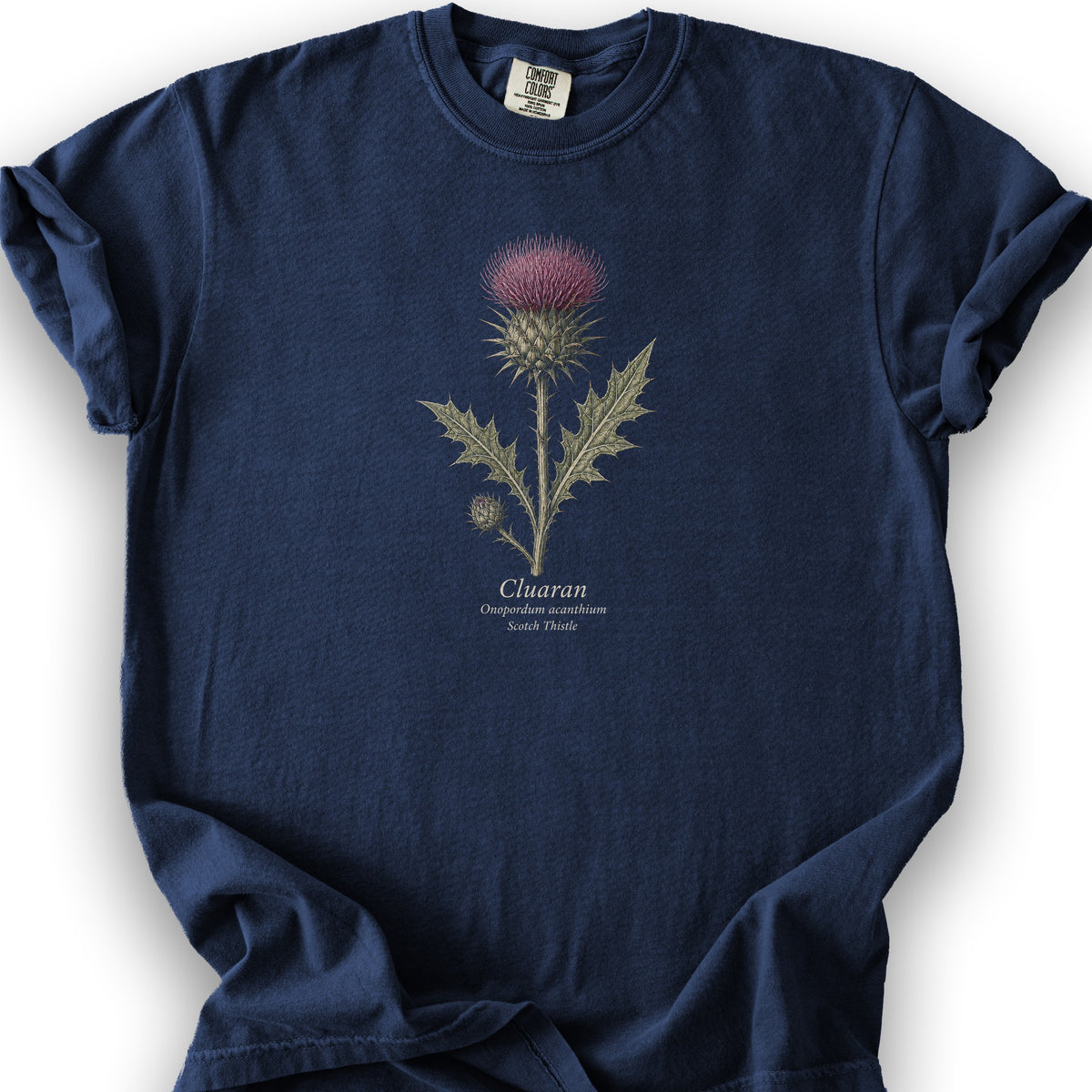 Cluaran Thistle T-Shirt - True Navy