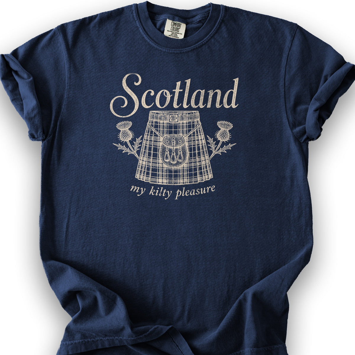Scotland Kilty Pleasure T-Shirt - True Navy
