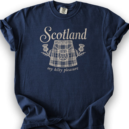 Scotland Kilty Pleasure T-Shirt - True Navy