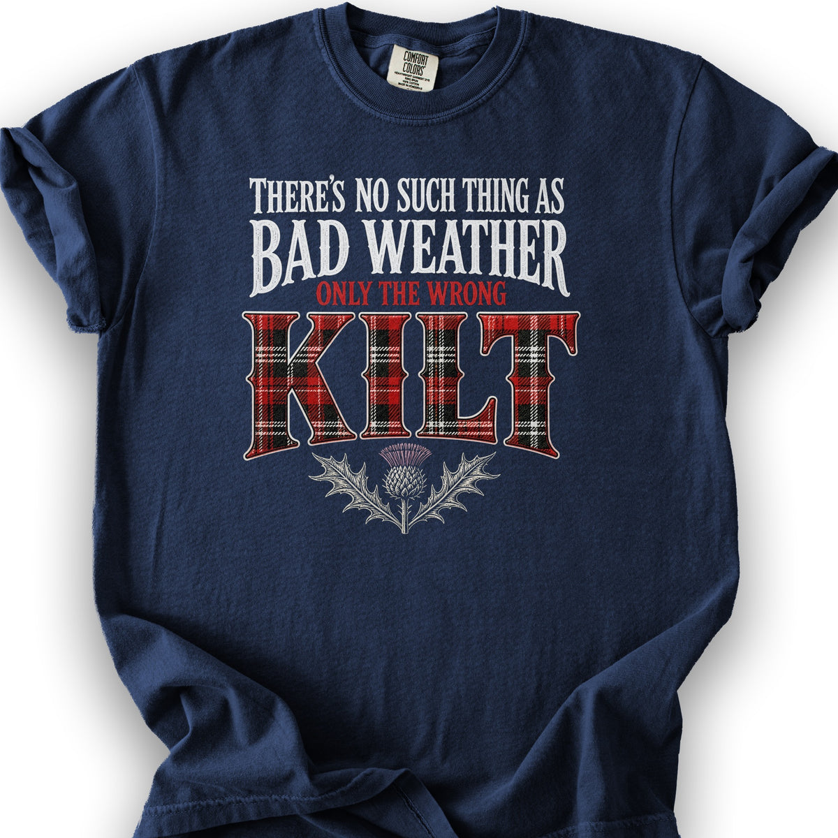 Wrong Kilt Weather T-Shirt - True Navy