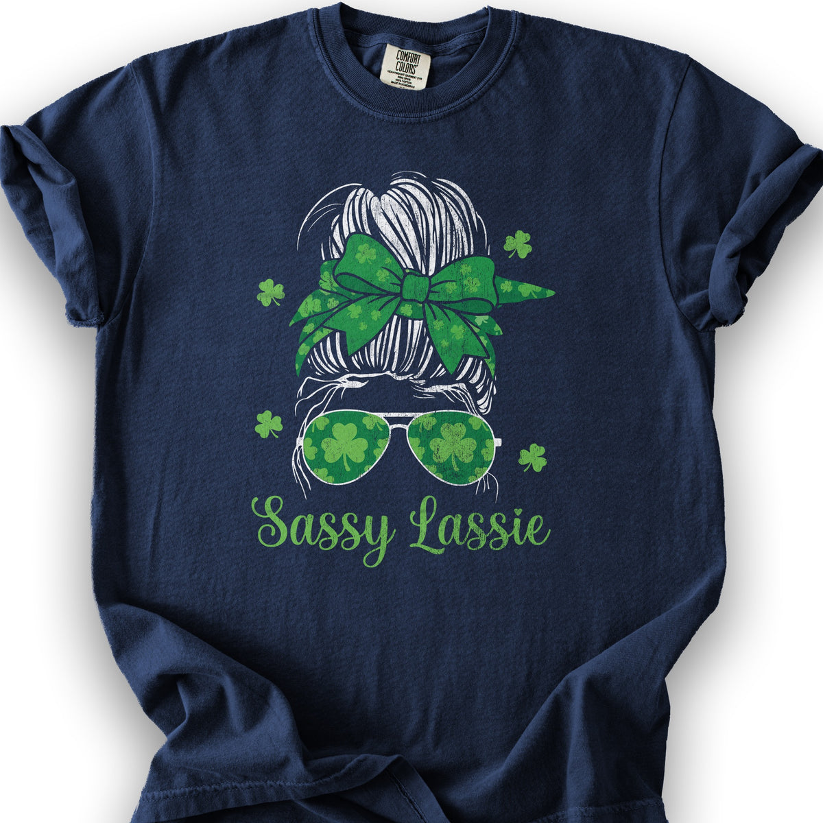 Irish Sassy Lassy T-Shirt - True Navy