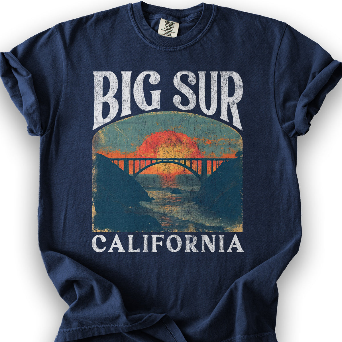 Big Sur California "Big and Bold" T-Shirt - True Navy
