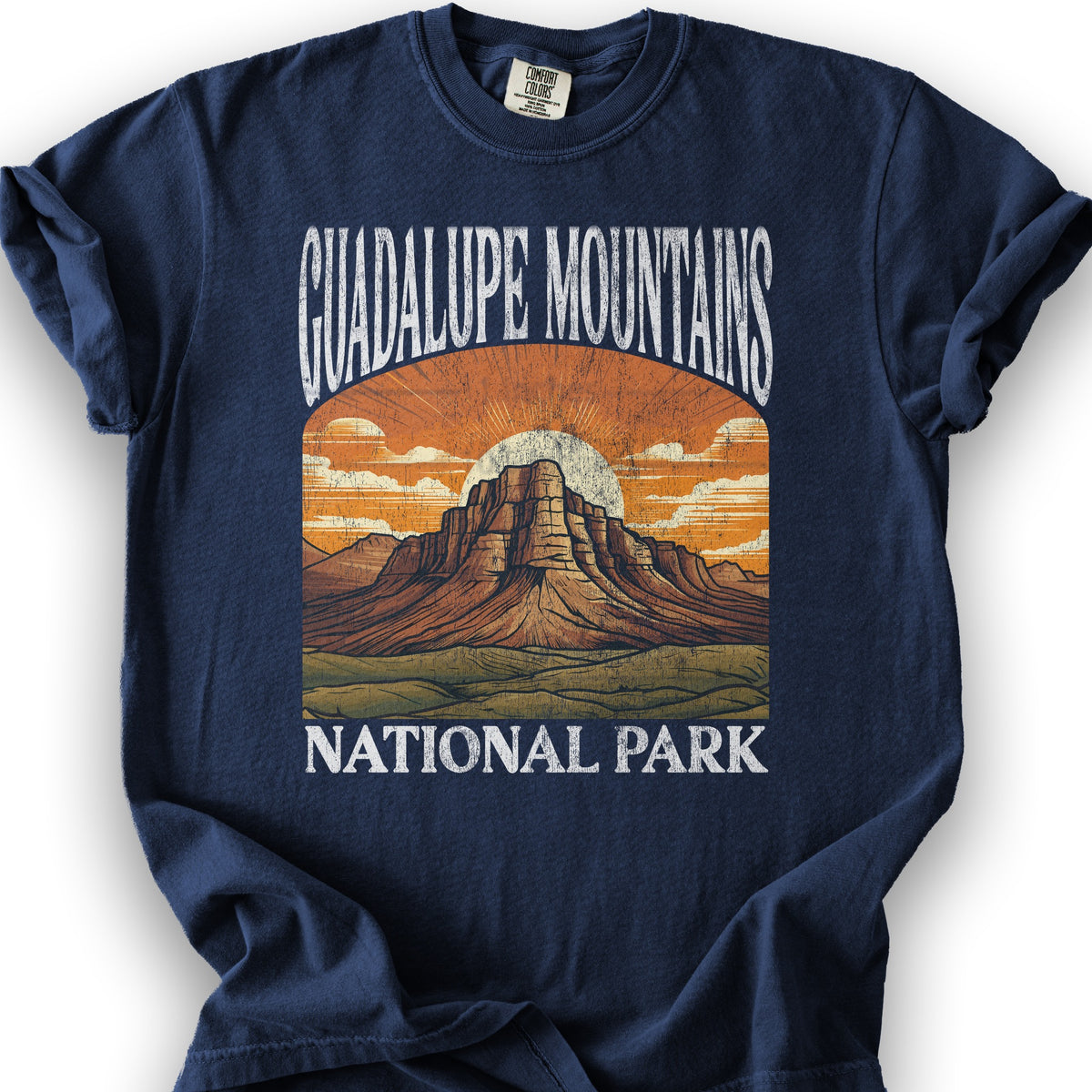 Guadalupe Mountains National Park "Big and Bold" T-Shirt - True Navy