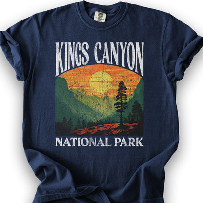 Kings Canyon National Park "Big and Bold" T-Shirt - True Navy