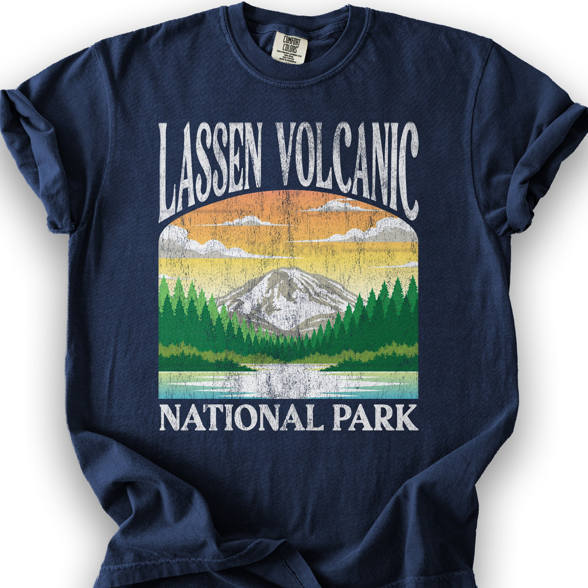 Lassen Volcanic National Park "Big and Bold" T-Shirt - True Navy