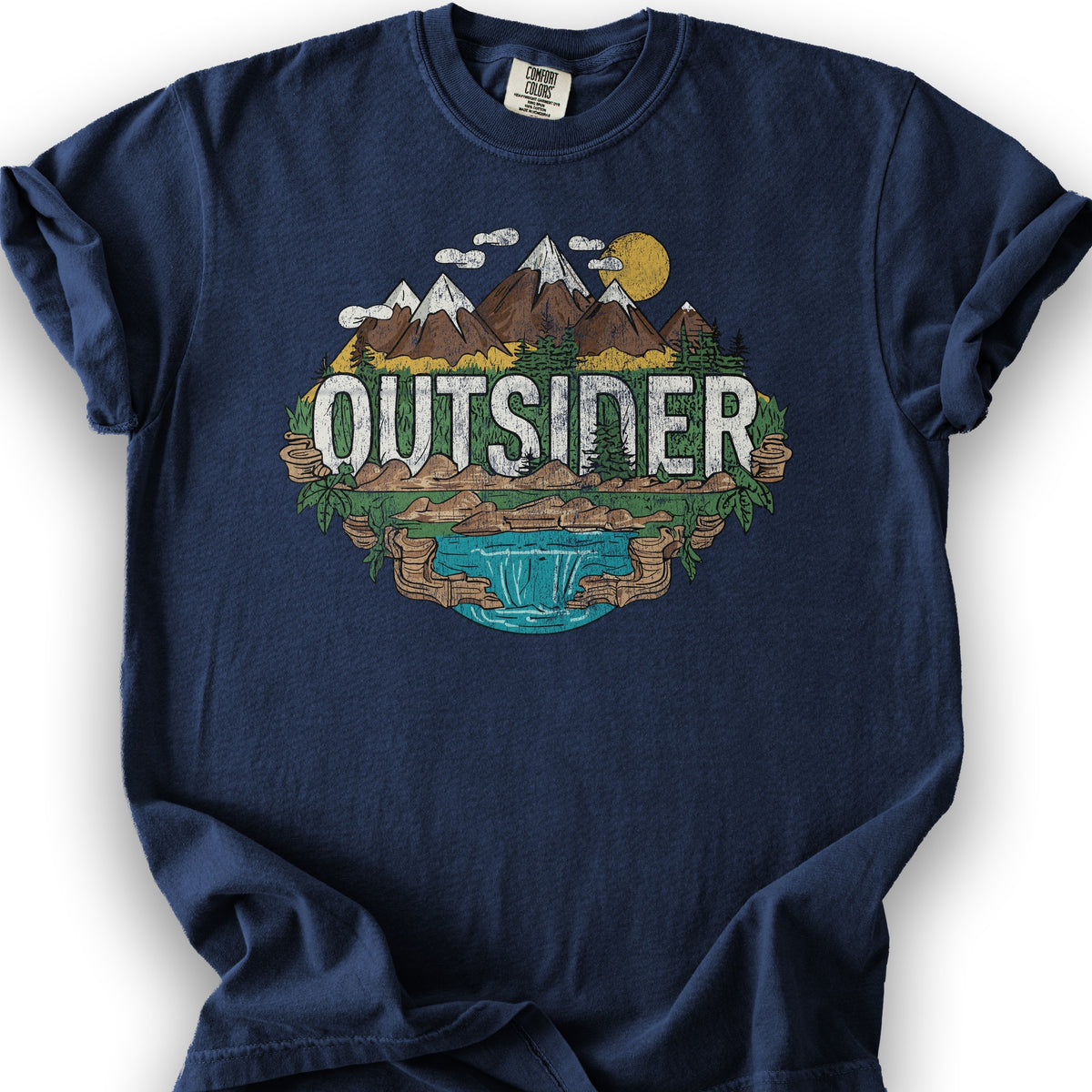 Outsider Graphic T-Shirt - True Navy