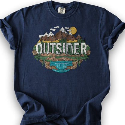 Outsider Graphic T-Shirt - True Navy