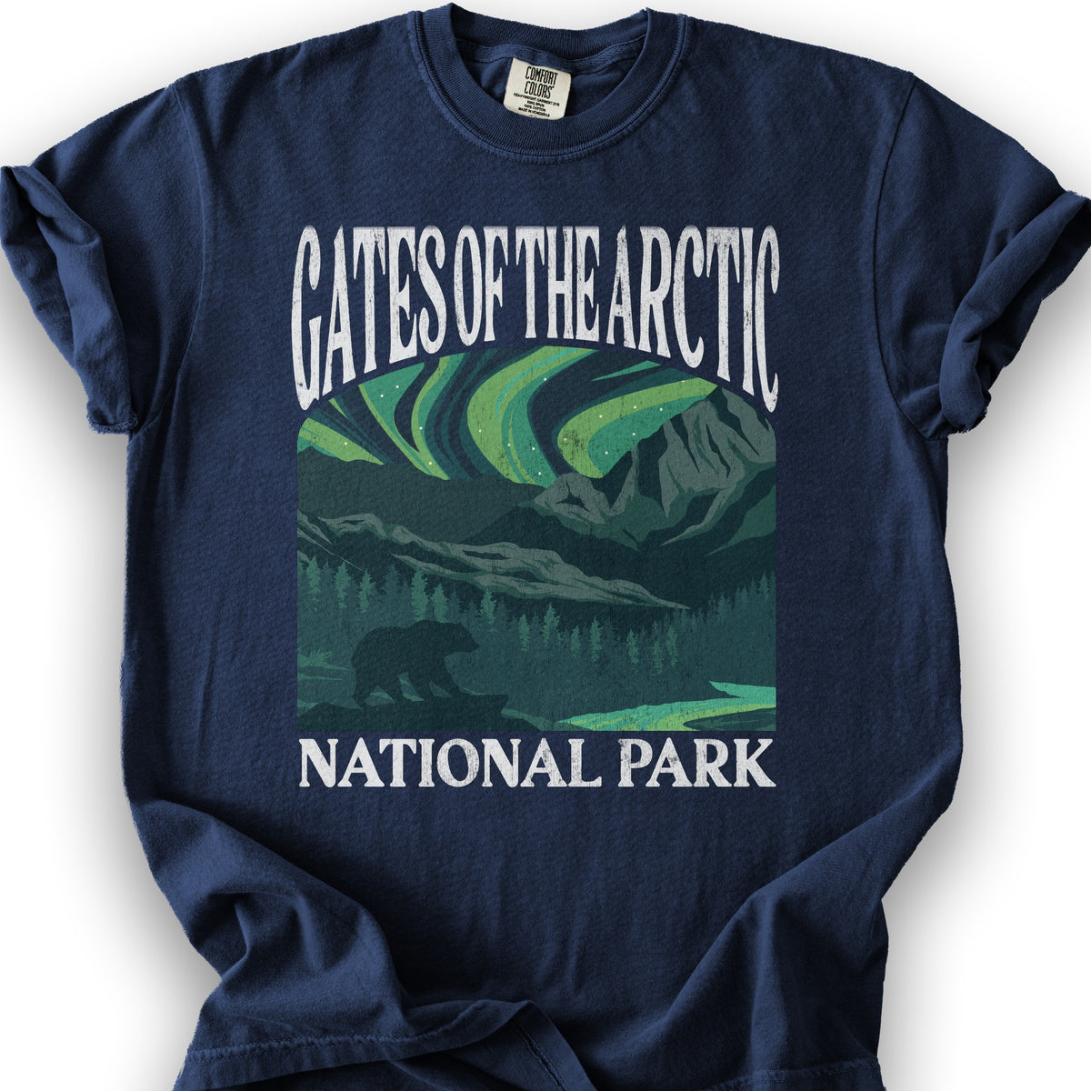 Gates of the Arctic National Park "Big and Bold" T-Shirt - True Navy