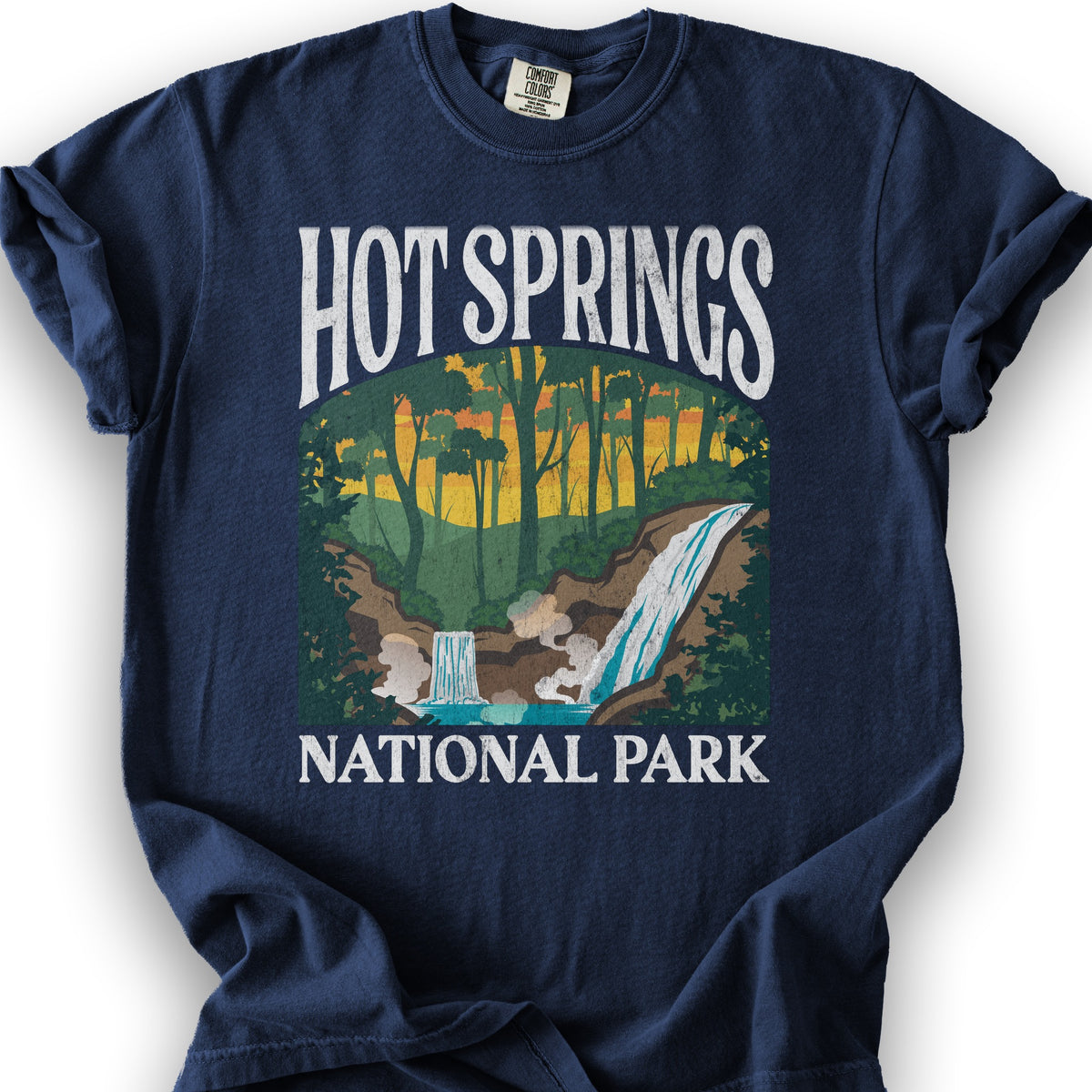 Hot Springs National Park "Big and Bold" T-Shirt - True Navy