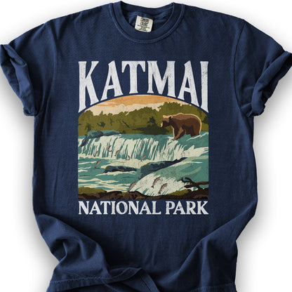 Katmai National Park "Big and Bold" T-Shirt - True Navy