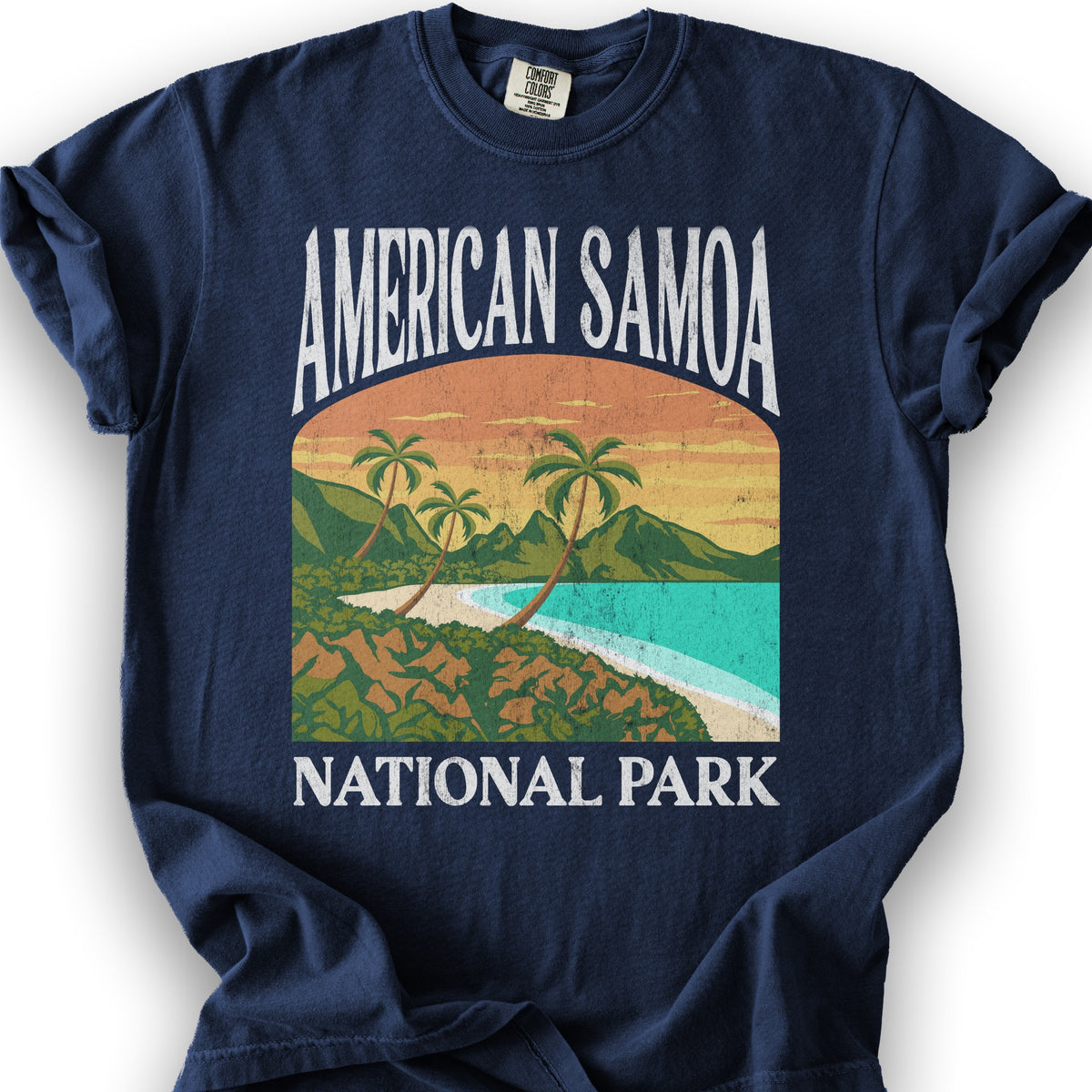 National Park of American Samoa "Big and Bold" T-Shirt - True Navy