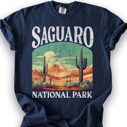Saguaro National Park Shirt "Big and Bold" T-Shirt - True Navy