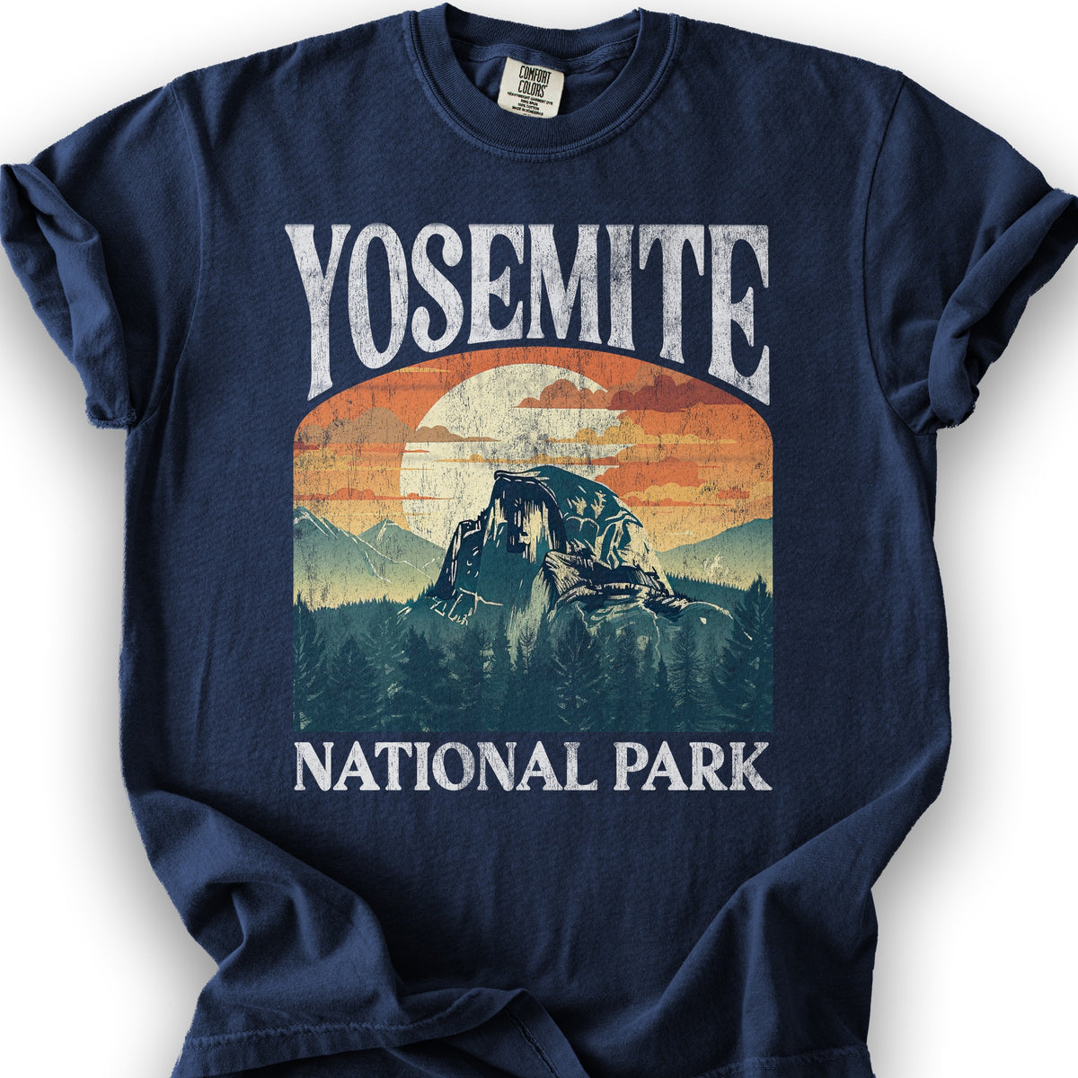 Yosemite National Park "Big and Bold" T-Shirt - True Navy