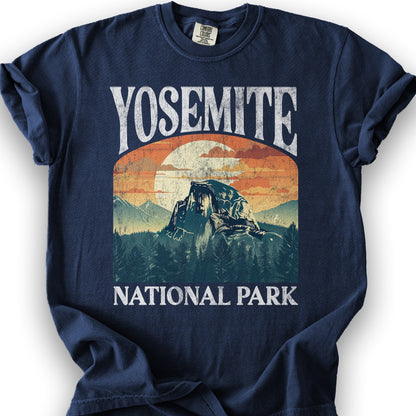 Yosemite National Park "Big and Bold" T-Shirt - True Navy