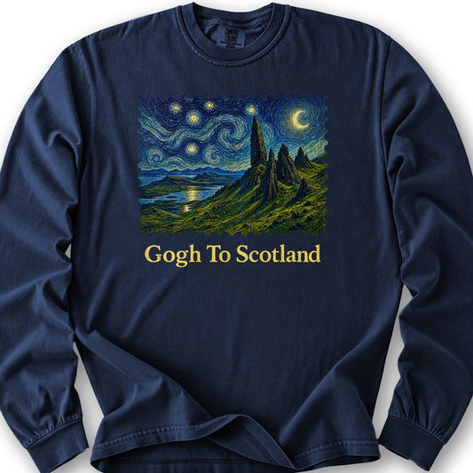 Gogh To Scotland Long Sleeve Shirt - True Navy