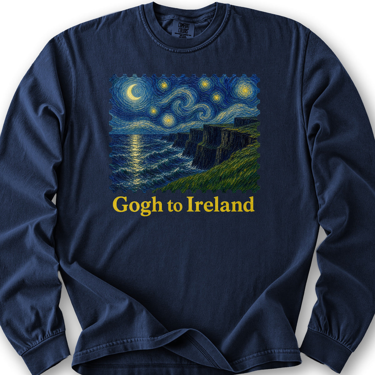 Gogh To Ireland Long Sleeve Shirt - True Navy