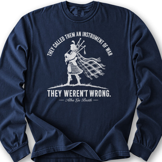 Instrument of War Long Sleeve Shirt - True Navy