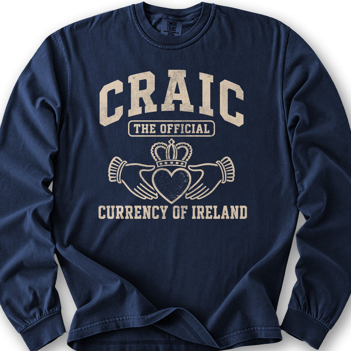 Craic Currency Long Sleeve Shirt - True Navy