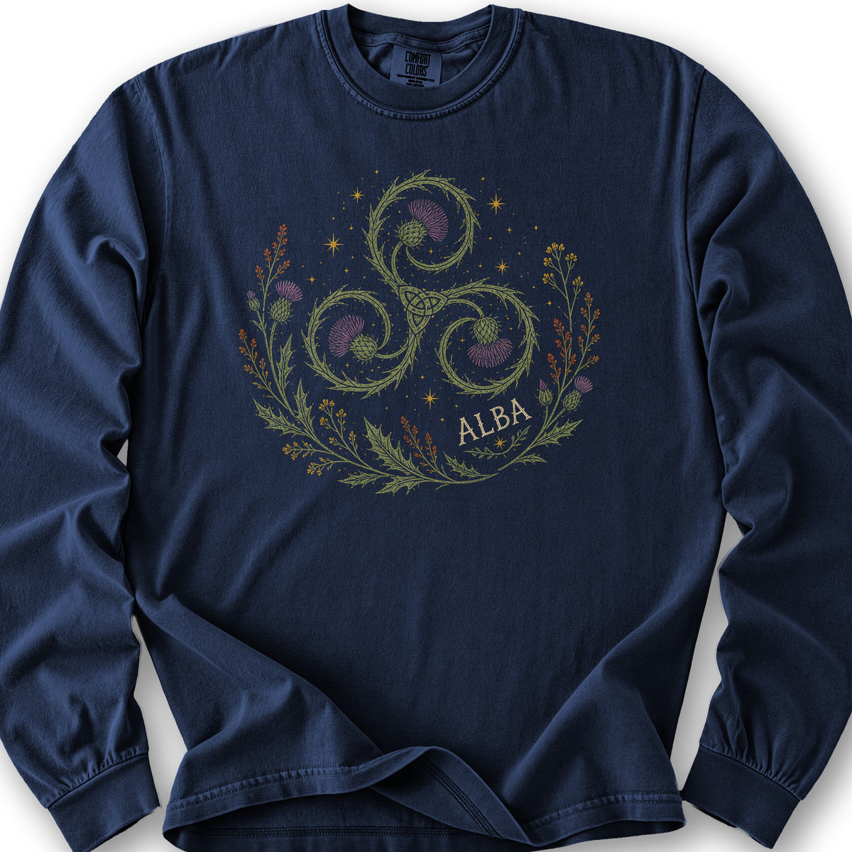 Alba Autumn Triskele Long Sleeve Shirt - True Navy