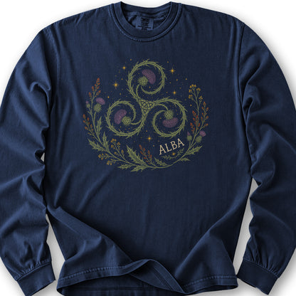 Alba Autumn Triskele Long Sleeve Shirt - True Navy