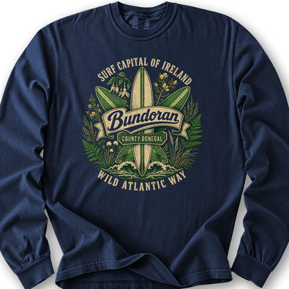 Bundoran Surf Capital Long Sleeve Shirt - True Navy