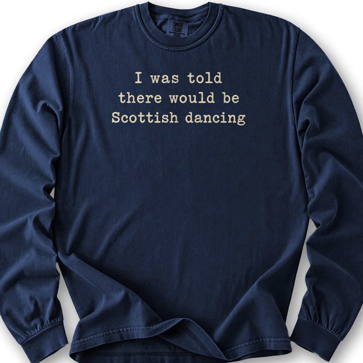 Scottish Dancing Long Sleeve Shirt - True Navy